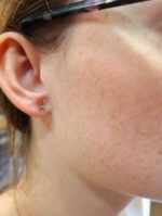 Pendientes Balón-Palos pequeños. - Imagen 2