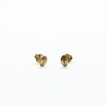 Pendientes mini balones, baño de oro.